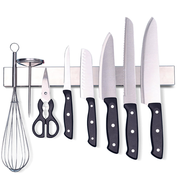 Magnetic Stainless Steel Kitchen Knife Rack, Modern Knife Holder