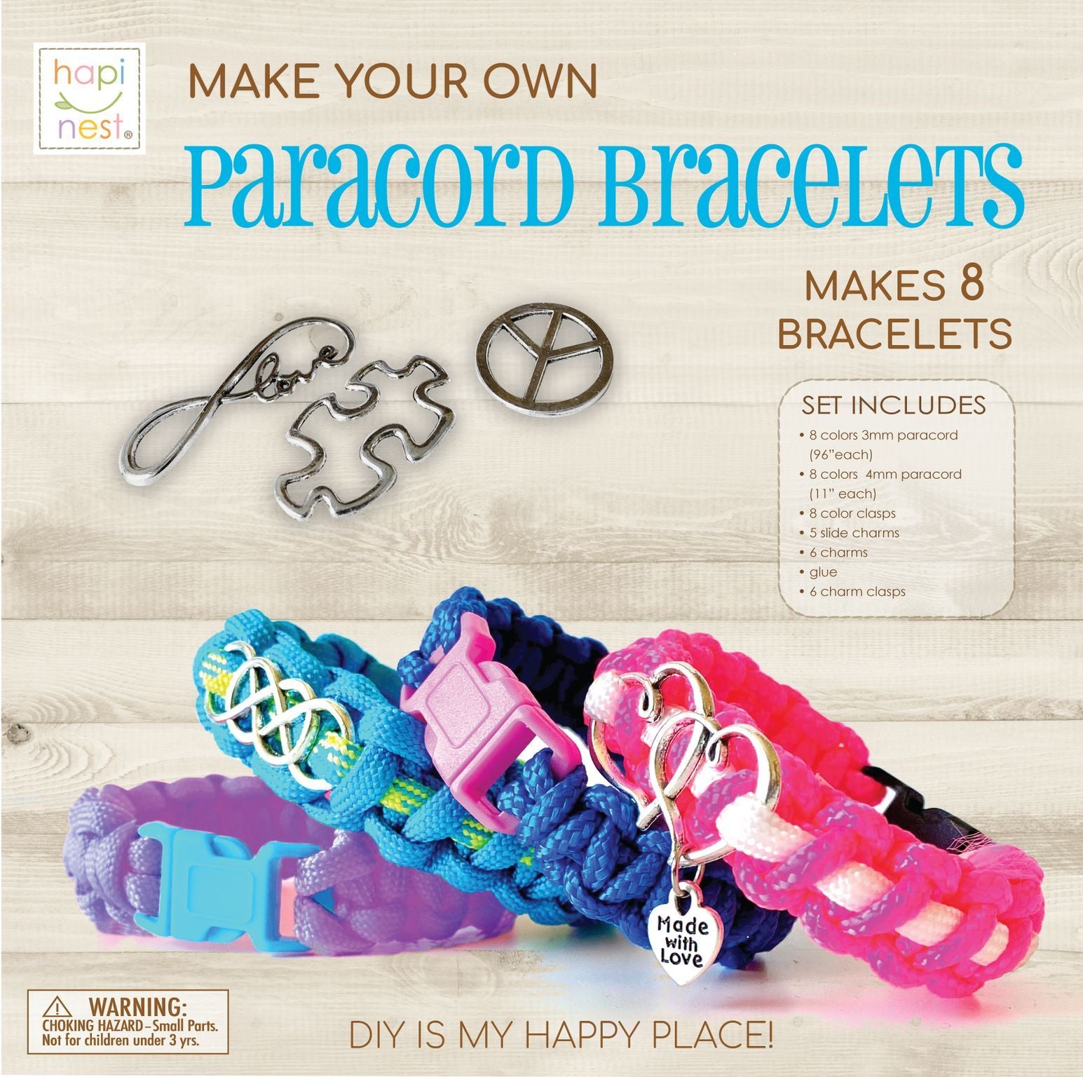 Make Your Own Paracord Bracelets with Charms Kit – Island Genius