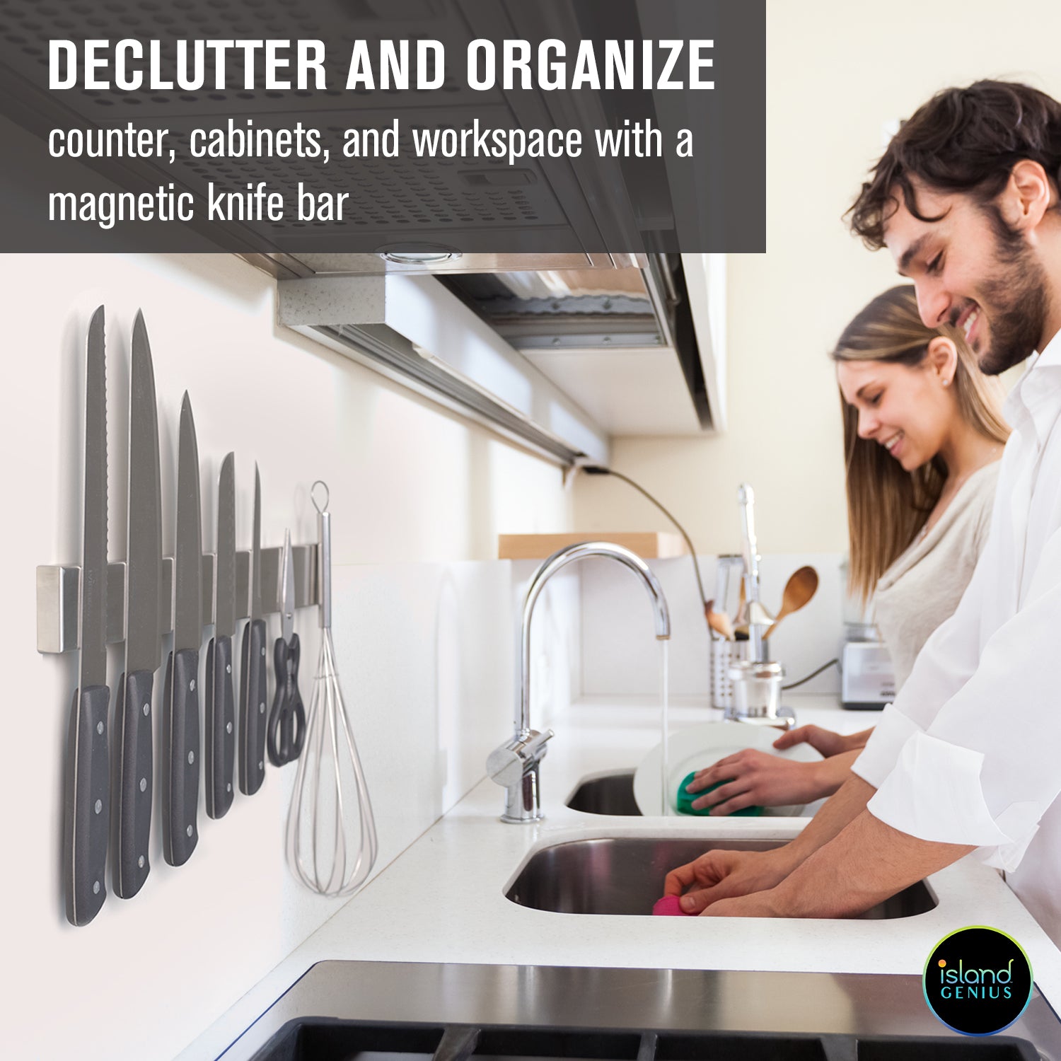 Magnetic Knife Holder Bar Strip Wall Organizer