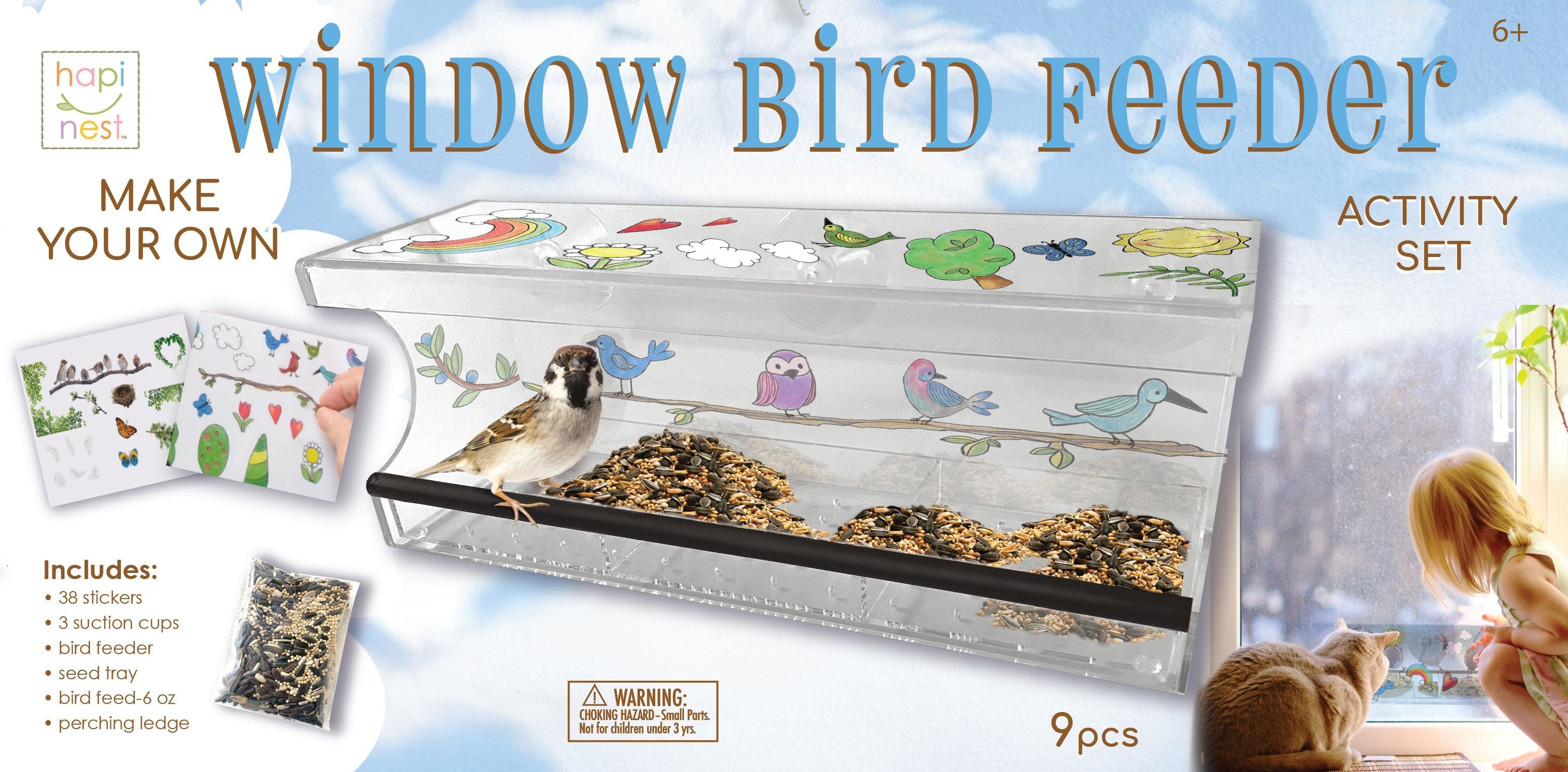 Decorate Your Own Window Bird Feeder Kit