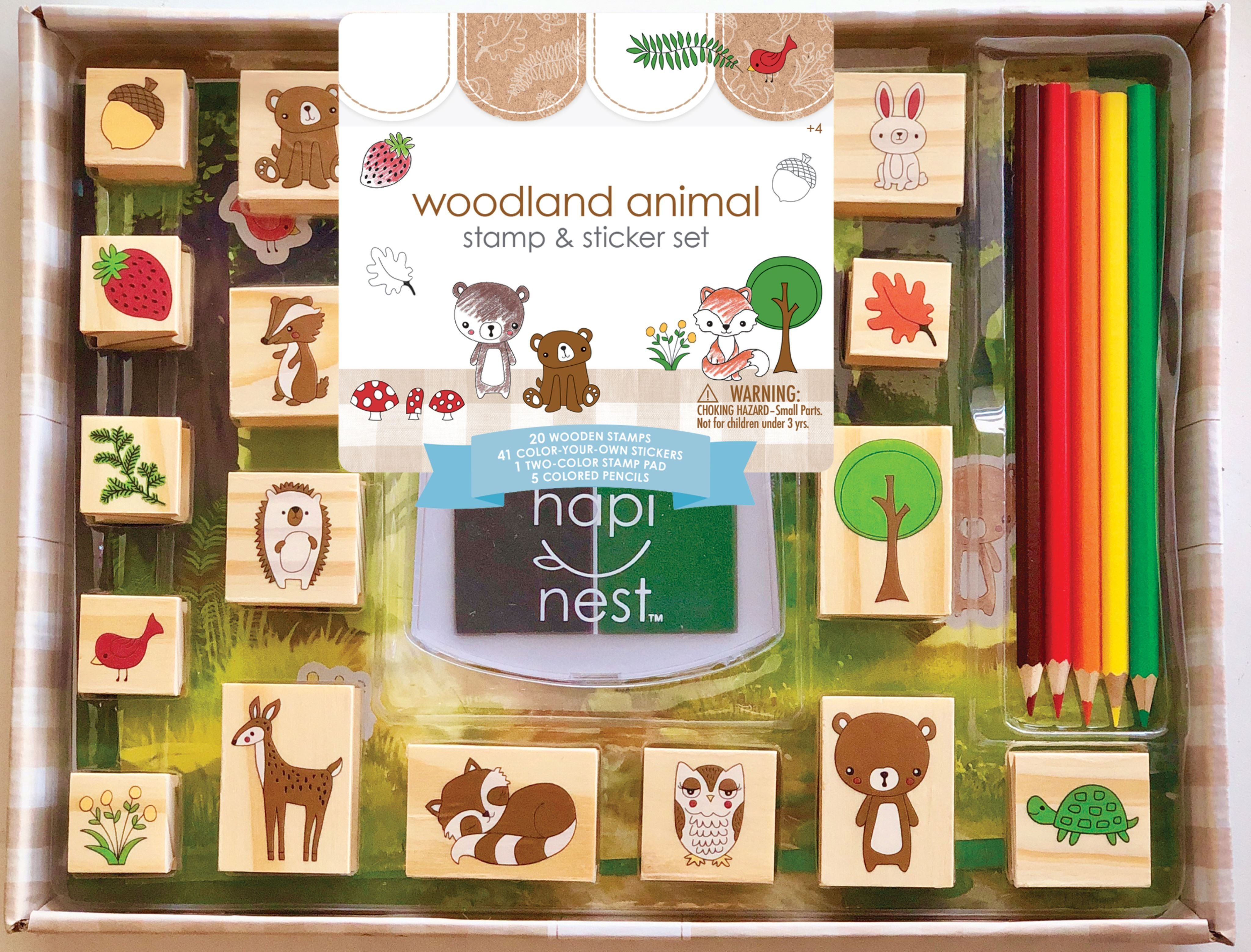 Woodland Stamp & Sticker Set